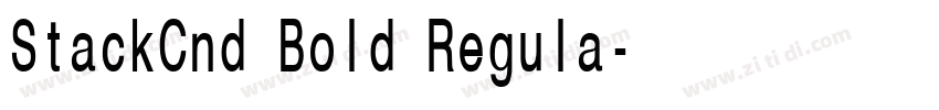 StackCnd Bold Regula字体转换
